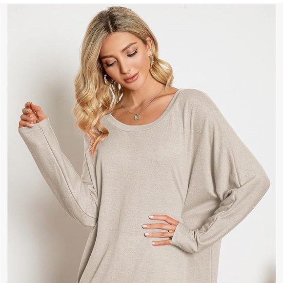 ❗️Zanzea Comfy oversized cream lightweight sweater. MSRP $78! - Picture 3 of 6